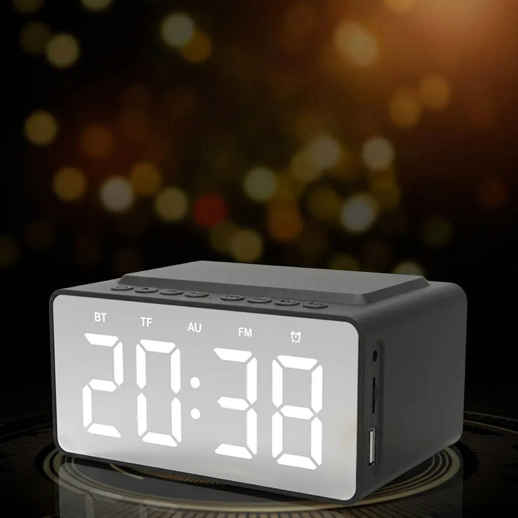 Digital Alarm Clock, Radio, Wireless Charging & Usb Fast Charger, Bluetooth Speaker… (image 14)