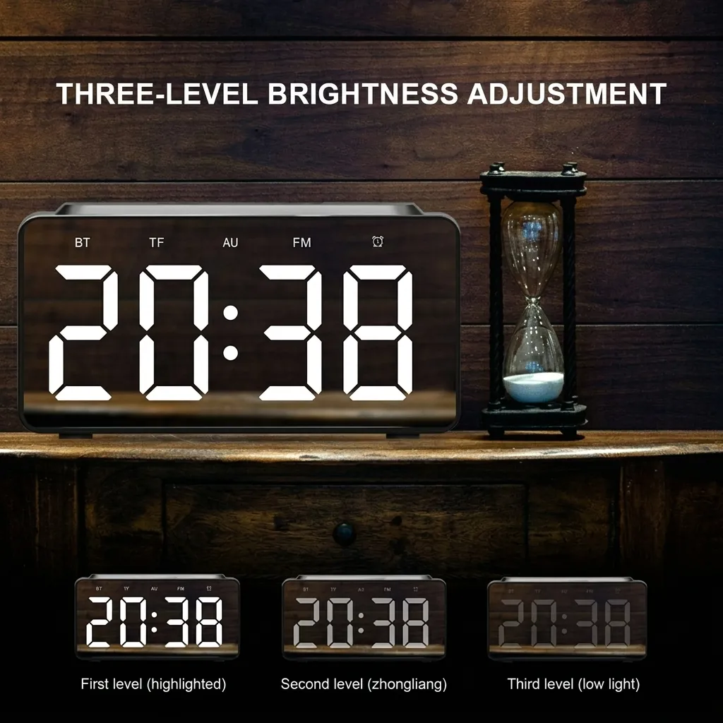 Digital Alarm Clock, Radio, Wireless Charging & Usb Fast Charger, Bluetooth Speaker… (image 15)