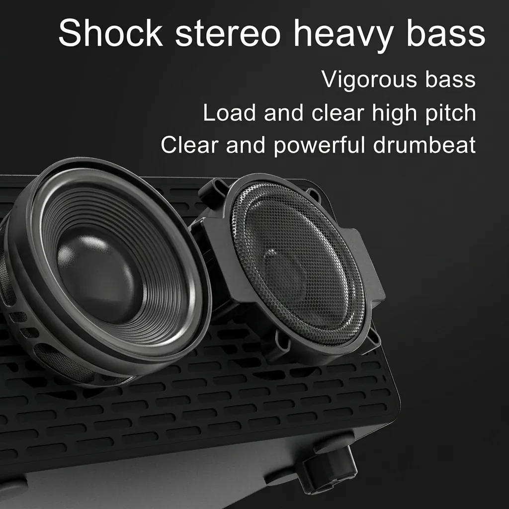 Digital Alarm Clock, Radio, Wireless Charging & Usb Fast Charger, Bluetooth Speaker… (image 16)