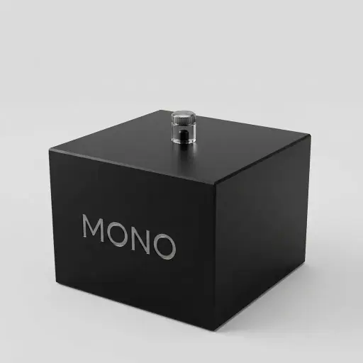 Acrylic Bath Salt Container — BAC-1026 — A square acrylic bath salt container with a sleek, contemporary look. Built from durable 5mm acrylic at 90x90x85mm, it holds amenities neatly and wipes clean with ease. A refined finishing touch for the hotel bathroom.