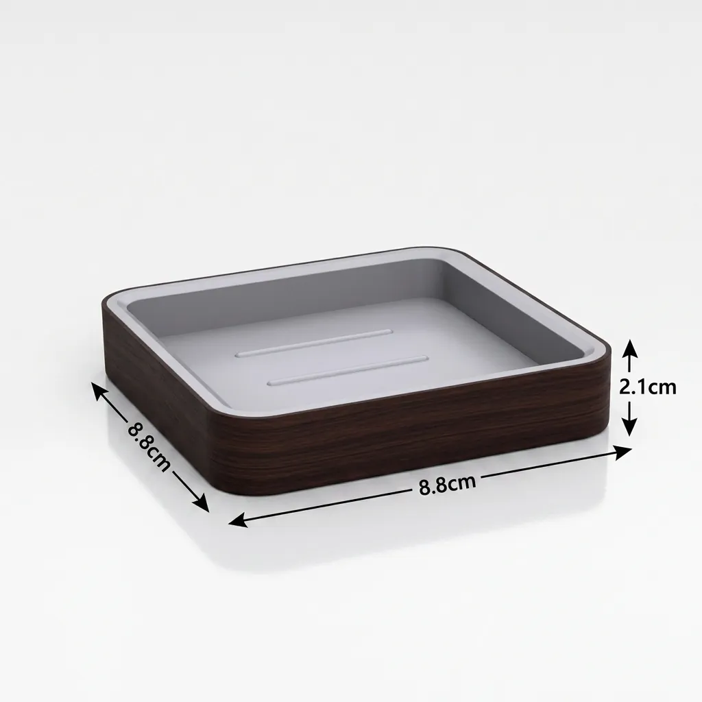 Abs + Pu Leather Soap Dish — BAC-1027 (image 4)