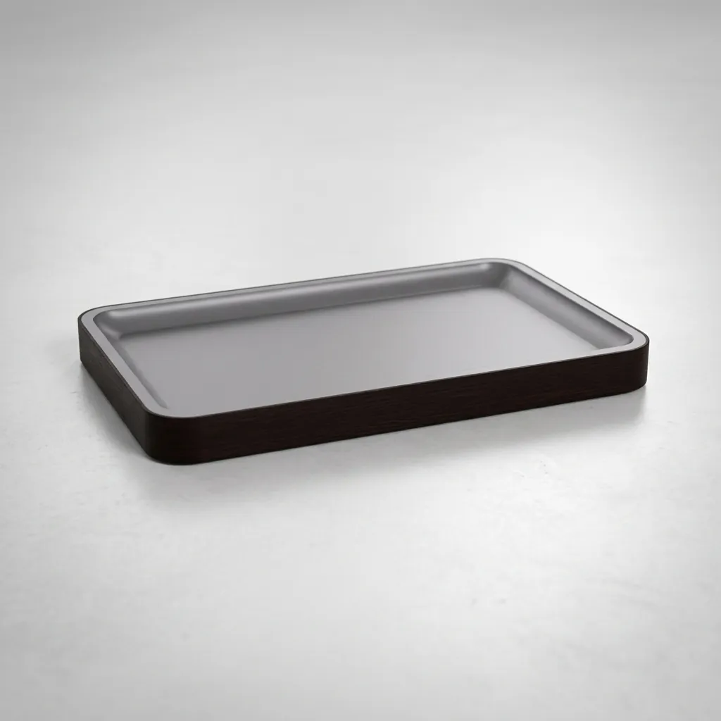 Abs + Pu Leather Towel Tray — BAC-1028 (image 2)