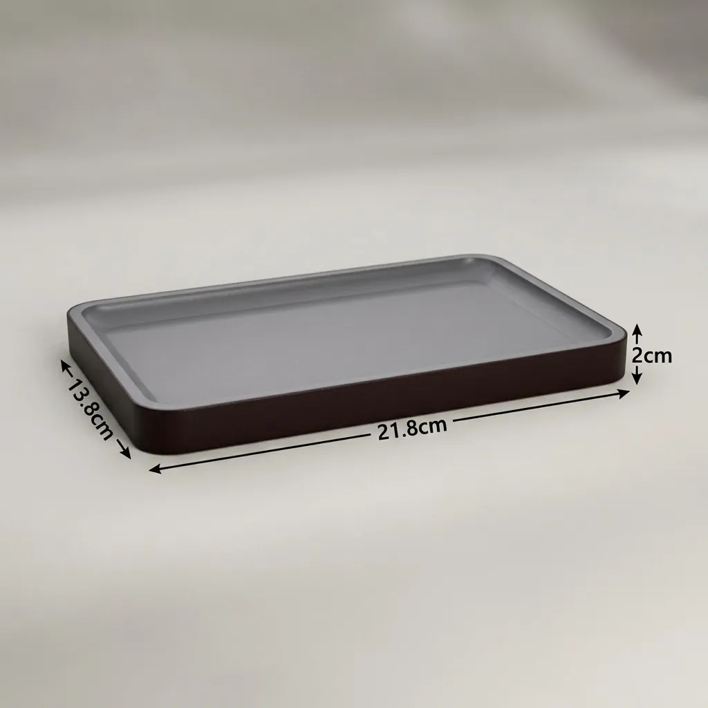 Abs + Pu Leather Towel Tray — BAC-1028 (image 3)