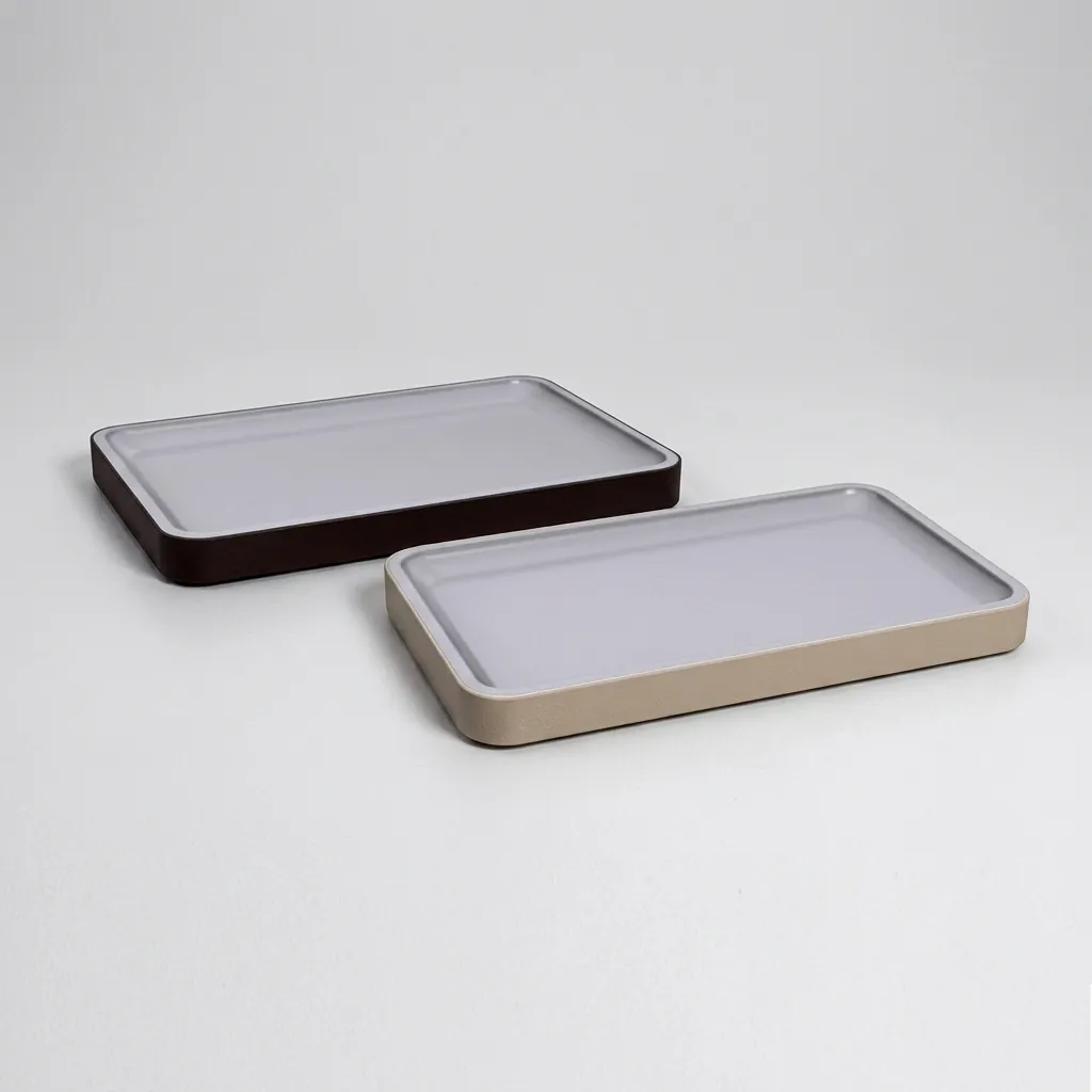 Abs + Pu Leather Towel Tray — BAC-1028 (image 6)