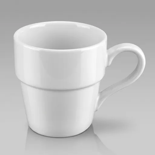 Ceramic Cup With Handle 330ml [1025] — BDA-1025