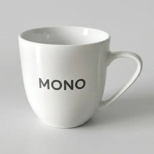 Ceramic Cup With Handle 250ml — BDA-1031 — A 250ml white ceramic cup with a handle, measuring 8.5cm in both diameter and height. Durable ceramic stands up to daily use and dishwashing, and it ships 125 pieces per carton for easy bulk supply. A neat, versatile cup for in-room coffee and tea.