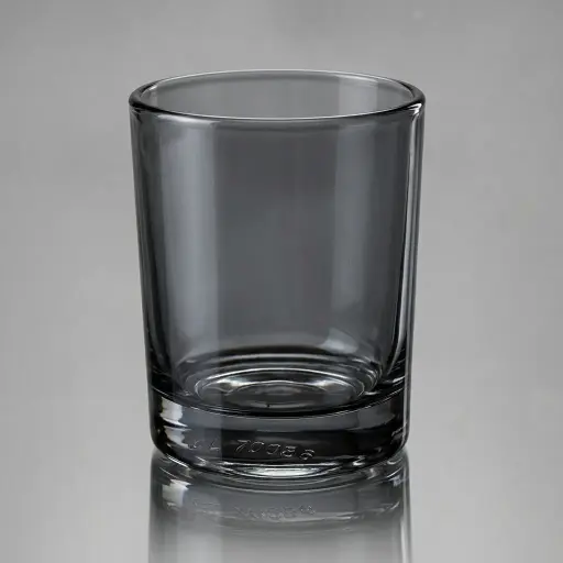 Classic Water Glass 230ml [1033] — BDA-1033 — A classic 230ml round water glass with a subtle grey tint, standing 8.5cm tall. The understated colour adds a contemporary touch to water and beverage service. Durable glass built for everyday hospitality use.
