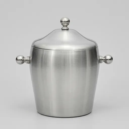 Ice Bucket With Cover Double Layer Insulated Stainless Steel 1.0ltr — BDA-1039