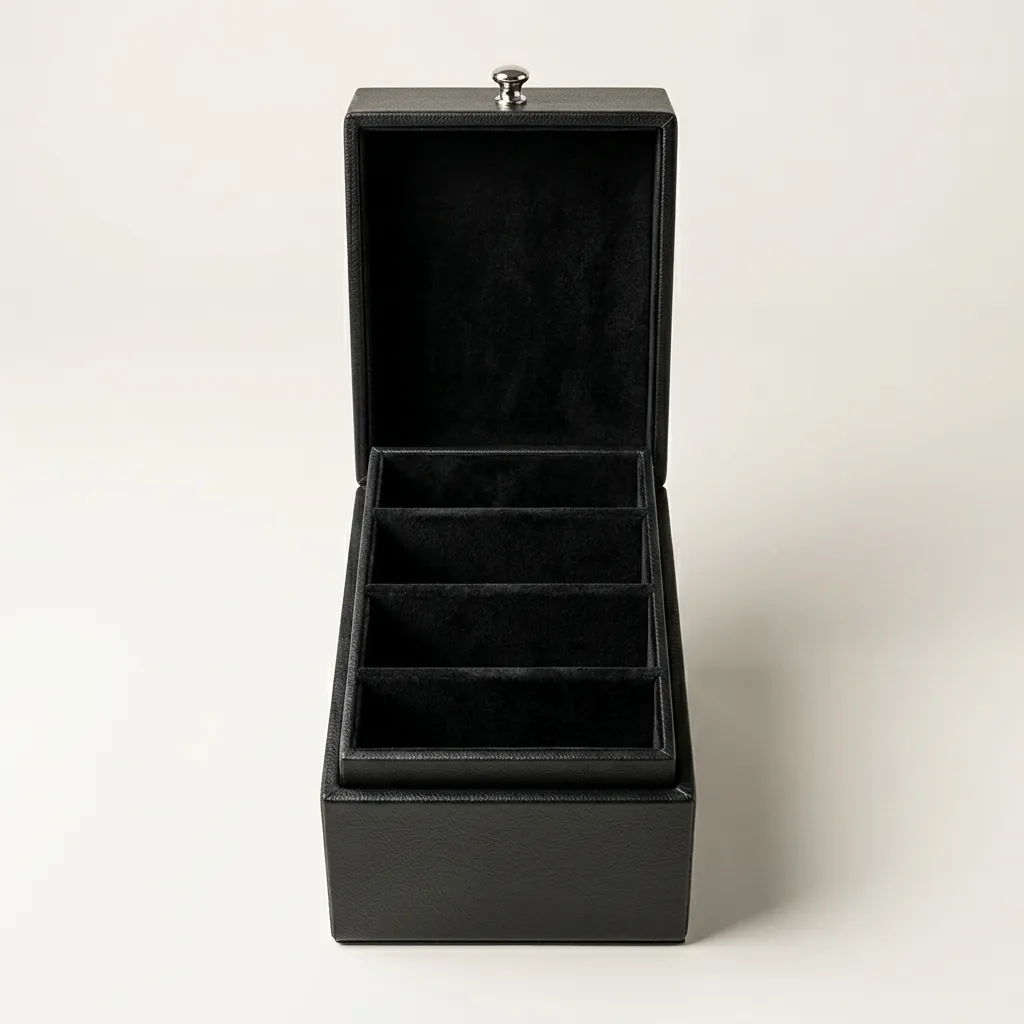 Pu Leather Sachet Holder Box With Lid — BDA-1042 (image 4)