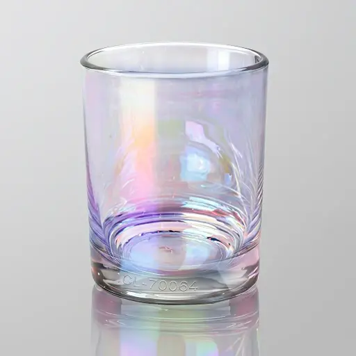 Classic Water Glass 230ml Colorful — BDA-1046 — A classic 230ml round water glass with a colourful finish that brightens any table. Compact at 8.5cm tall, it serves water, juice and soft drinks with a cheerful touch. Durable glass for everyday hospitality use.