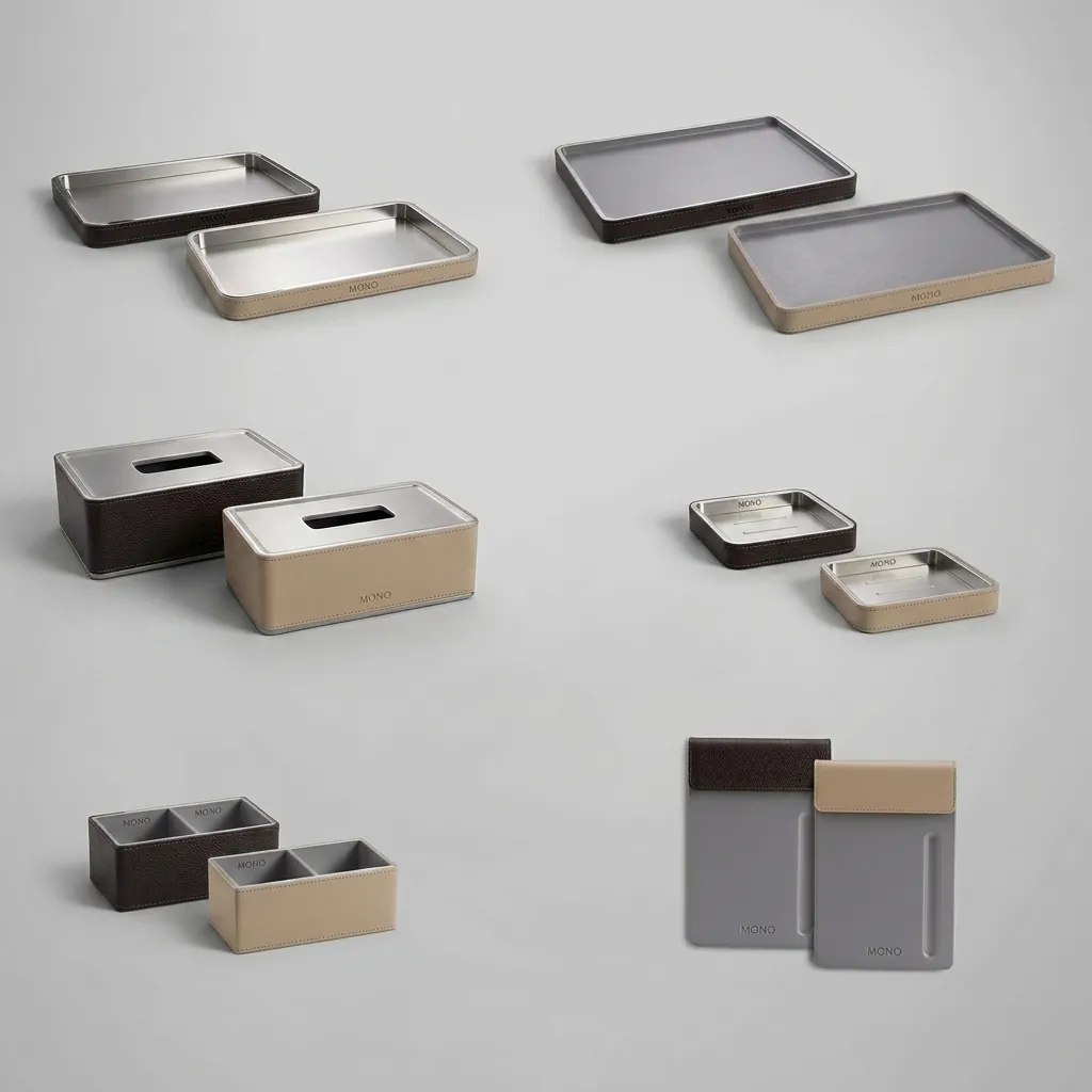 Abs + Pu Leather Tea Bag Holder — BDA-1047 (image 1)