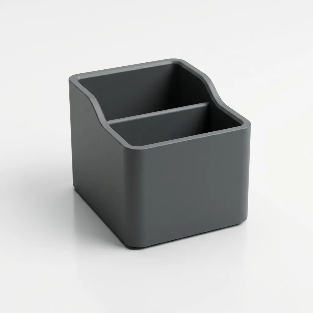 Abs + Pu Leather Double Layer Tea Bag Holder — BDA-1048 (image 2)