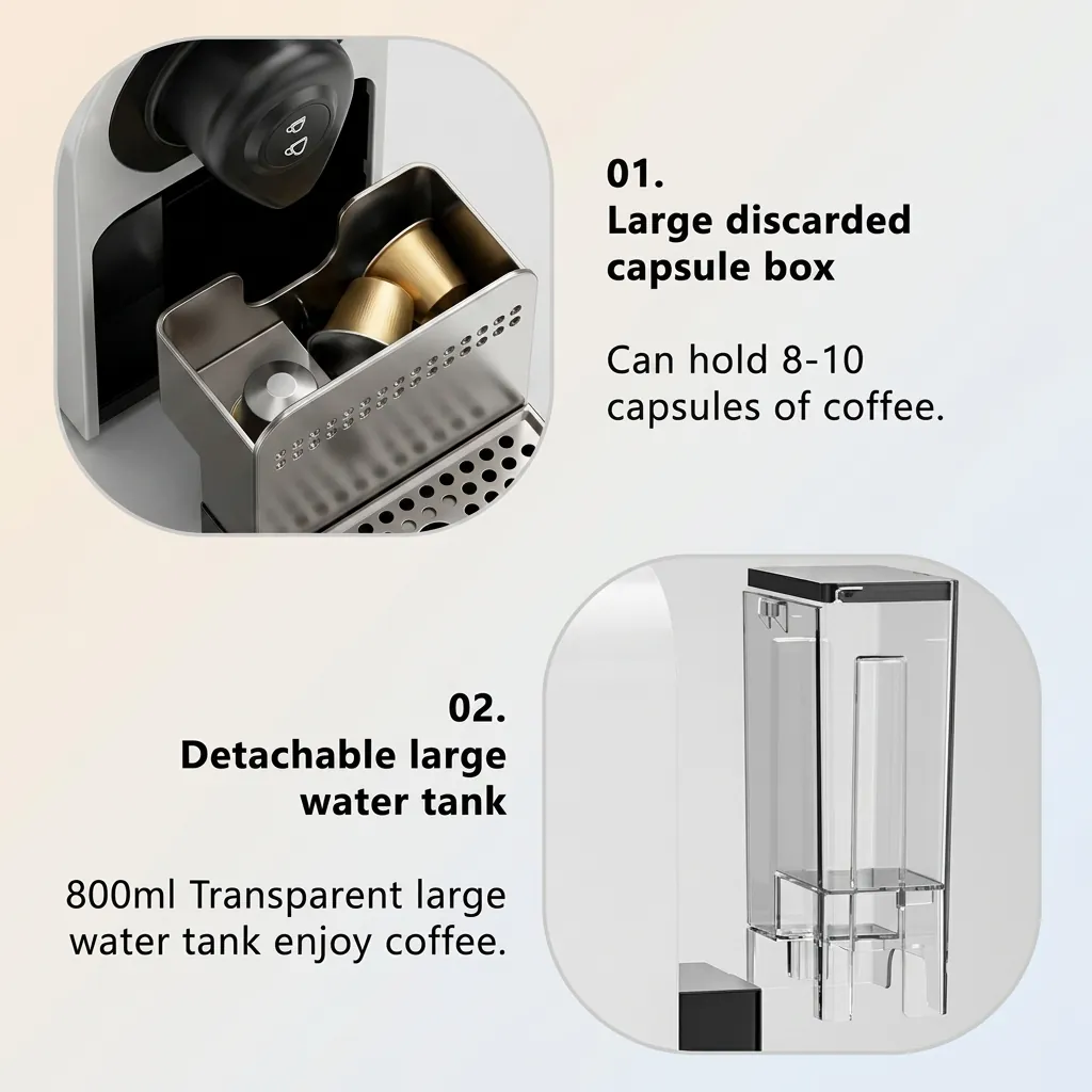 Capsule Coffee Machine with 19-Bar Pump [1024] — CCM-1024 (image 4)
