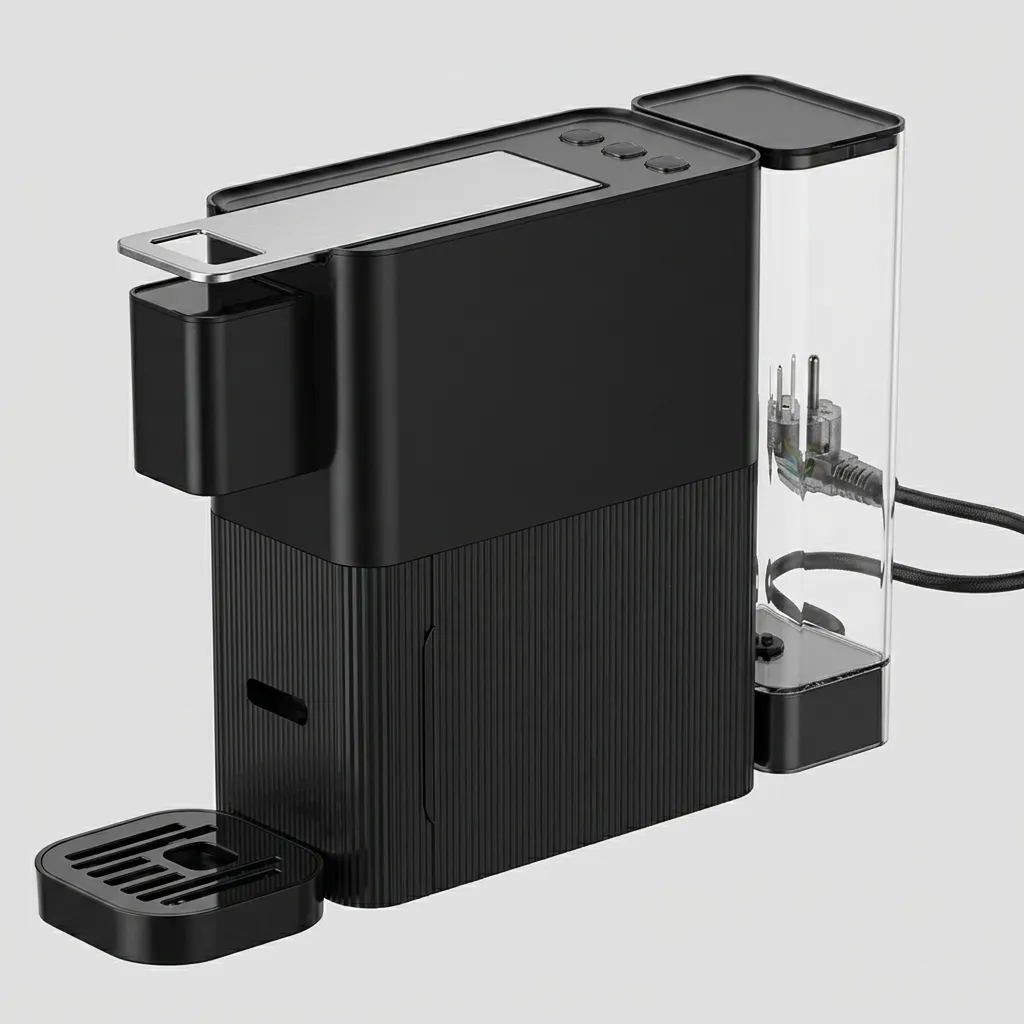 Capsule Coffee Machine with 20-Bar Pump & Nickel-Plated Lever — CCM-1029