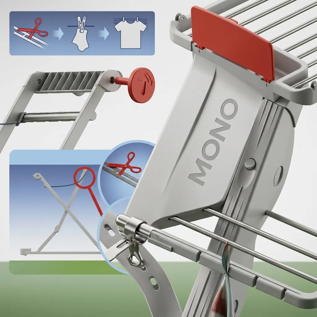 Rama Nanny Plastic Clothes Rack 20m — CDR-1029