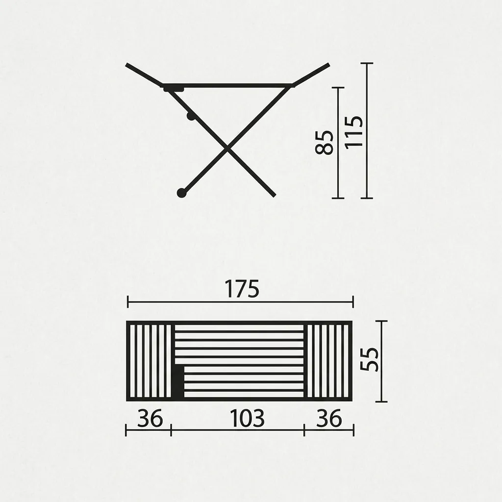 Rama Nanny Plastic Clothes Rack 20m — CDR-1029 (image 3)