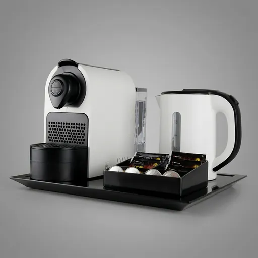 Melamine Tray Set with Stainless Steel Anti-Scald 0.8L Kettle [1027] — CTS-1027
