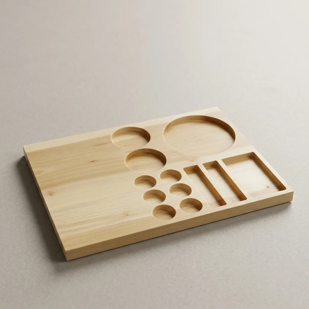 Wooden Tray Set with Strix Seamless Stainless Steel 0.8L Kettle — CTS-1043 (image 5)