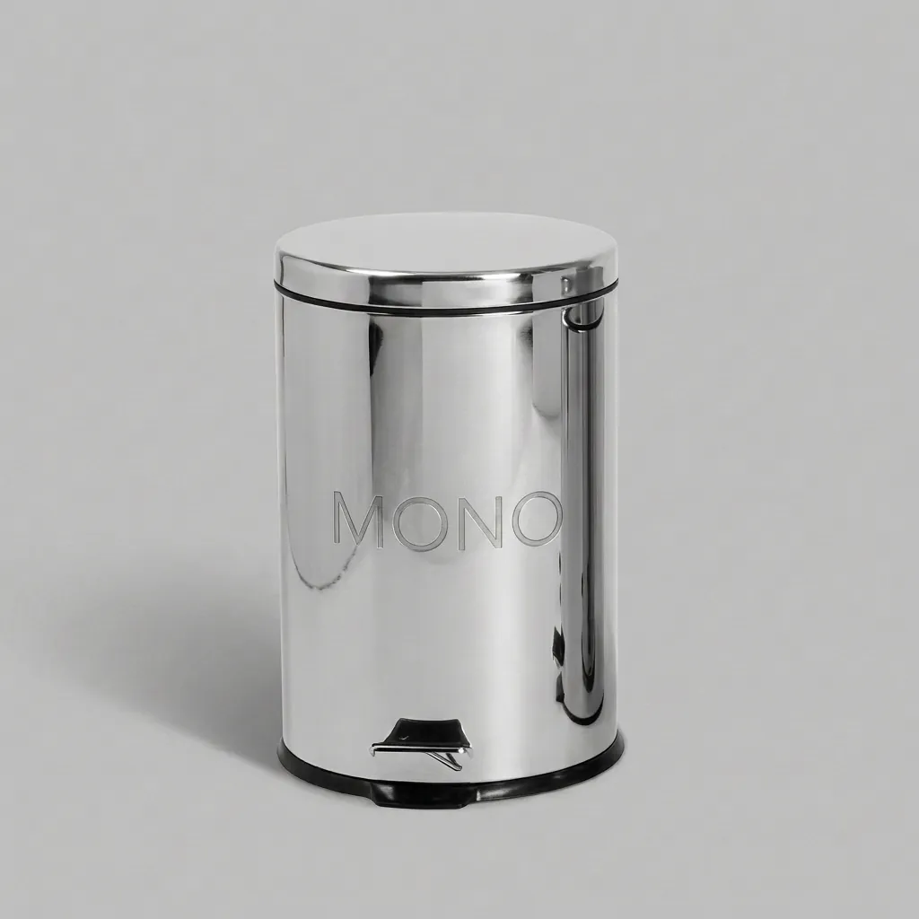 Stainless Steel Round Pedal Dustbin 5L — DBN-1024 (image 1)