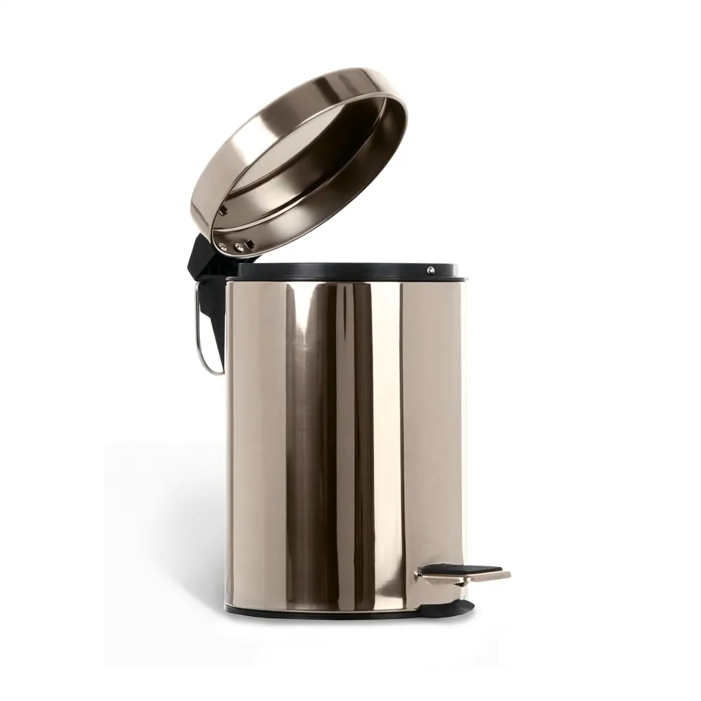 Stainless Steel Round Pedal Dustbin 5L — DBN-1024 (image 4)