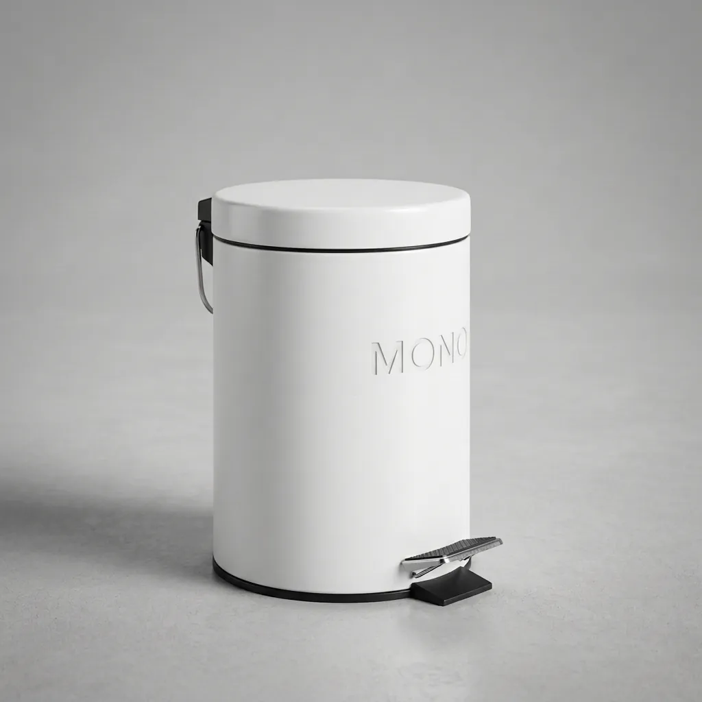 Metal Round Pedal Dustbin 5L with Non-Slip Base [1025] — DBN-1025 (image 1)