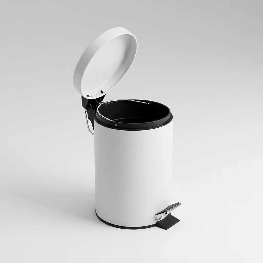Metal Round Pedal Dustbin 5L with Non-Slip Base [1025] — DBN-1025 (image 4)