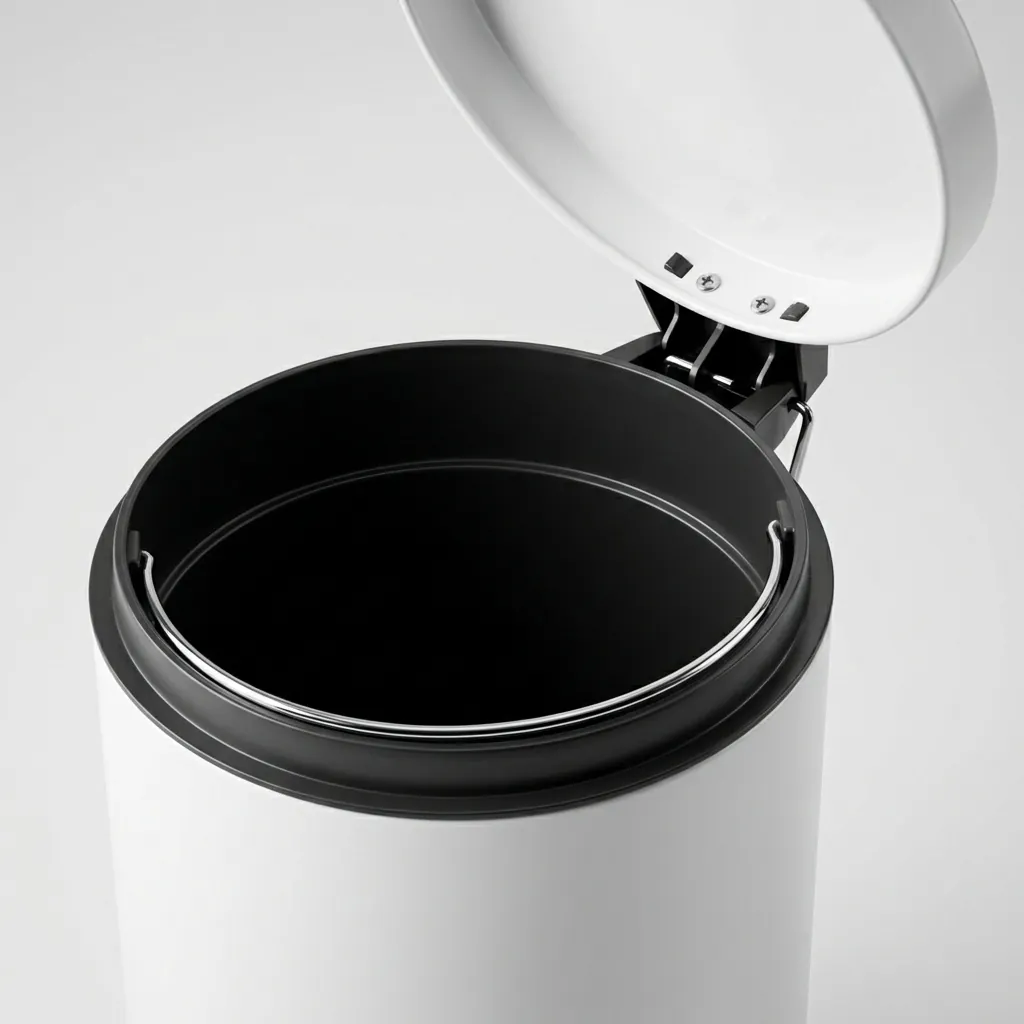 Metal Round Pedal Dustbin 5L with Non-Slip Base [1025] — DBN-1025 (image 6)