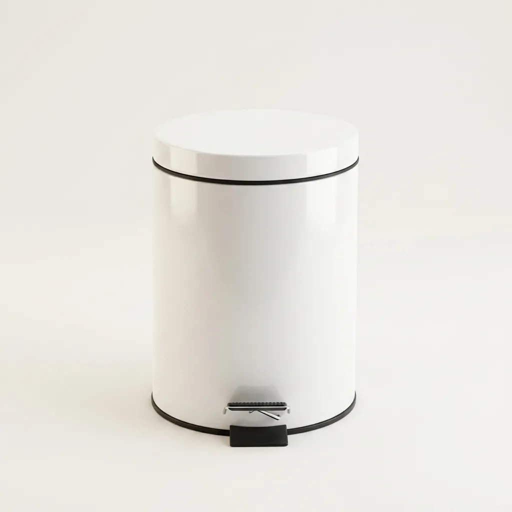 Metal Round Pedal Dustbin 5L with Non-Slip Base [1025] — DBN-1025 (image 7)