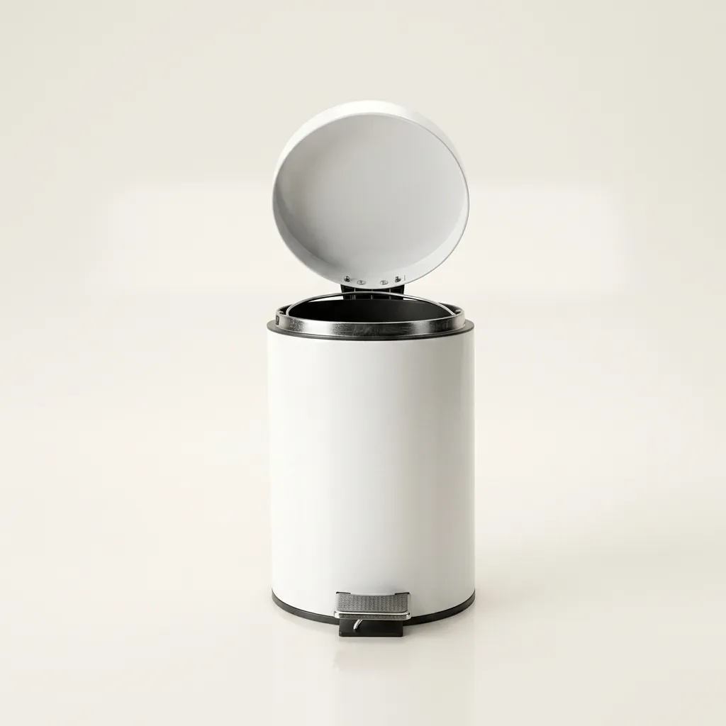 Metal Round Pedal Dustbin 5L with Non-Slip Base [1025] — DBN-1025 (image 8)