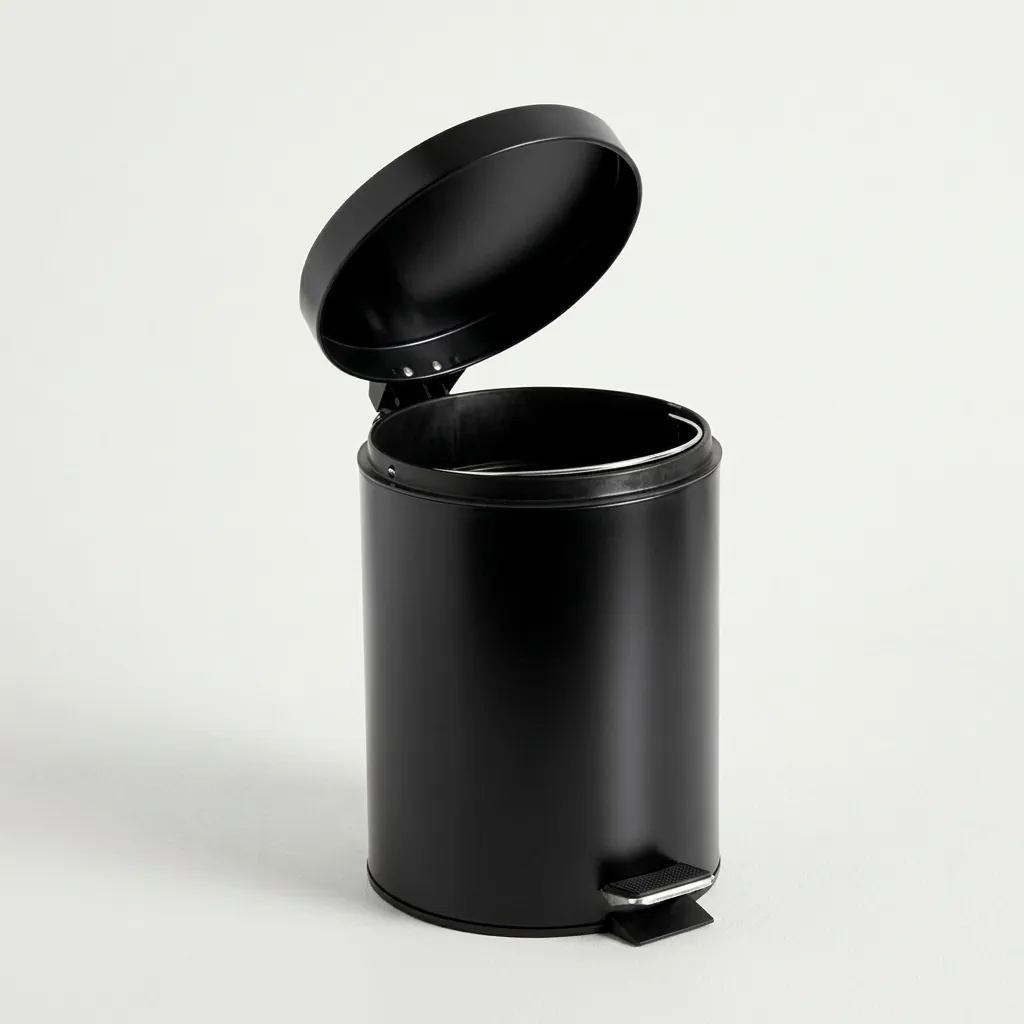 Metal Round Pedal Dustbin 5L with Non-Slip Base [1026] — DBN-1026 (image 4)