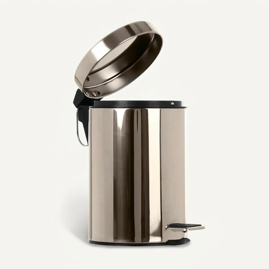 Stainless Steel Perfect Pedal Dustbin 7L with Anti-Slip — DBN-1029 (image 5)