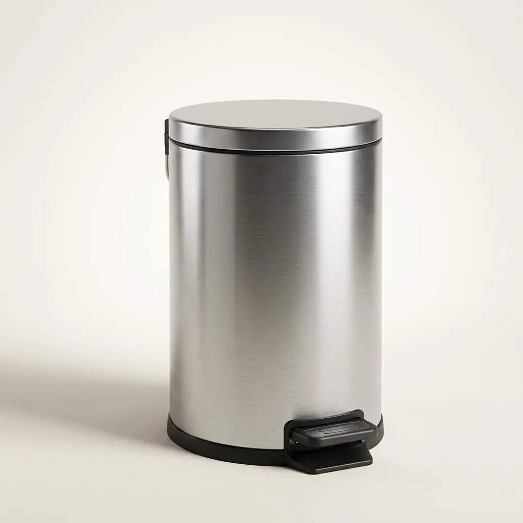 Stainless Steel Round Pedal Dustbin 8L with Fingerprint-Proof — DBN-1034 (image 3)
