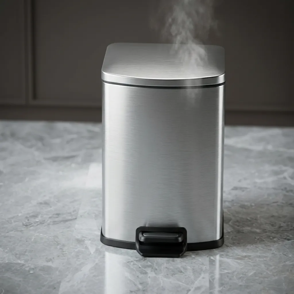 Stainless Steel Square Pedal Dustbin 7L — DBN-1037 (image 6)
