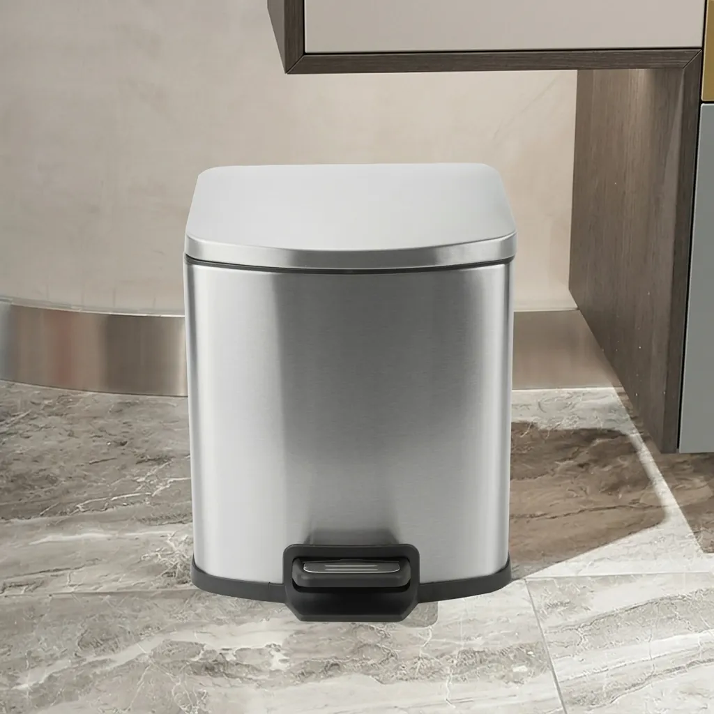 Stainless Steel Pedal Dustbin 9L with Anti-Slip — DBN-1038 (image 2)