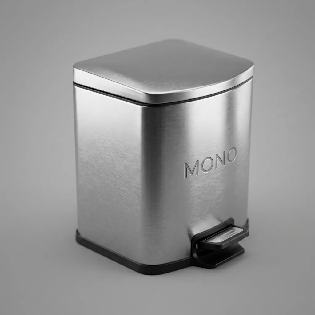 Stainless Steel Pedal Dustbin 9L with Anti-Slip — DBN-1038 (image 1)
