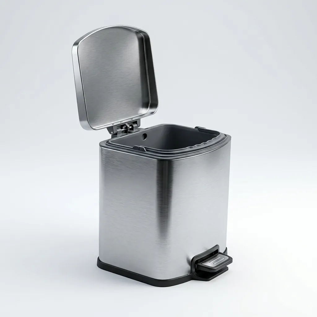 Stainless Steel Pedal Dustbin 9L with Anti-Slip — DBN-1038 (image 4)