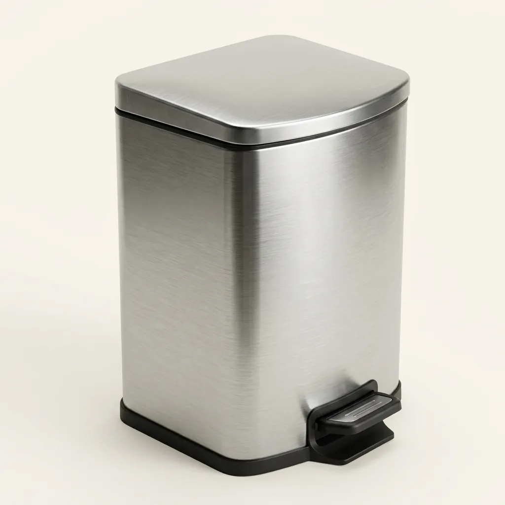 Stainless Steel Square Pedal Dustbin 12L — DBN-1039 (image 5)