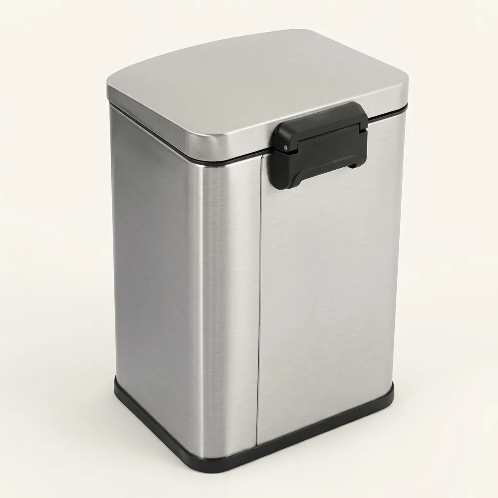 Stainless Steel Square Pedal Dustbin 12L — DBN-1039 (image 6)