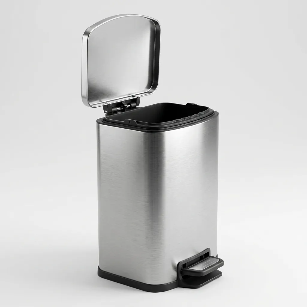 Stainless Steel Square Pedal Dustbin 12L — DBN-1039 (image 7)