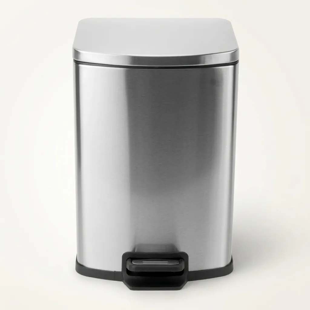 Stainless Steel Square Pedal Dustbin 12L — DBN-1039 (image 8)