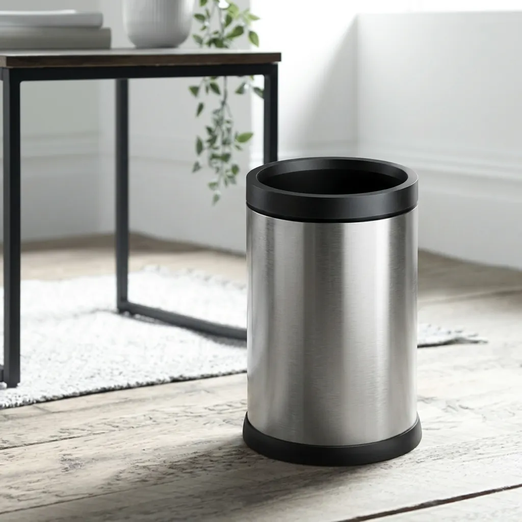 Stainless Steel Open Top Waste Bin 7L — DBN-1041 (image 3)