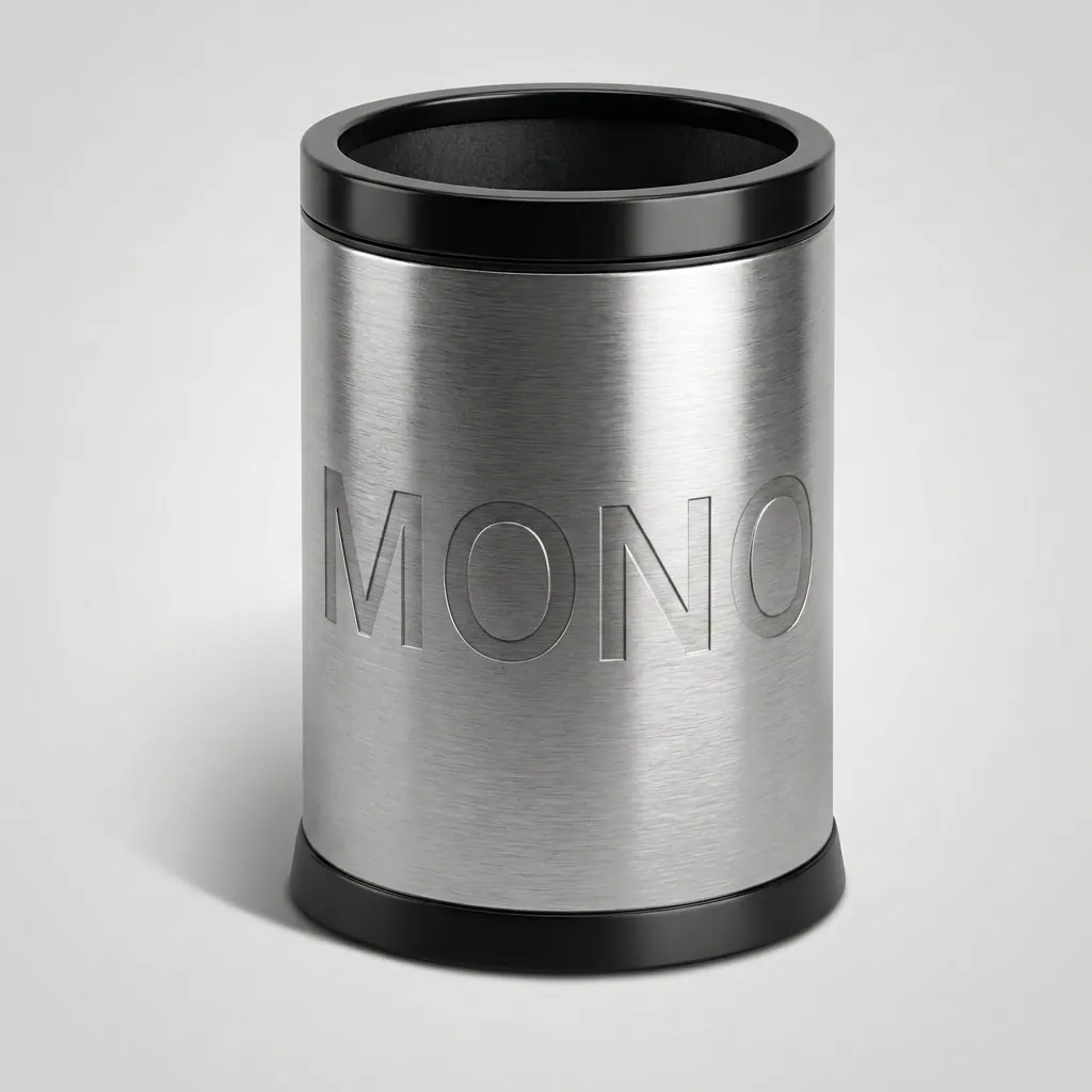 Stainless Steel Open Top Waste Bin 12L — DBN-1043 (image 1)
