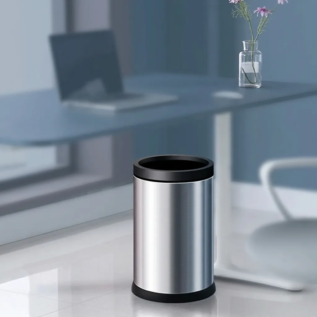 Stainless Steel Open Top Waste Bin 12L — DBN-1043 (image 3)