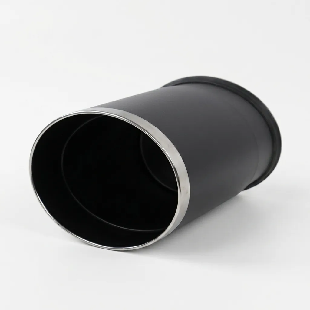 Open-Top PU Leather Waste Bin 10L (Oval) — DBN-1045 (image 7)