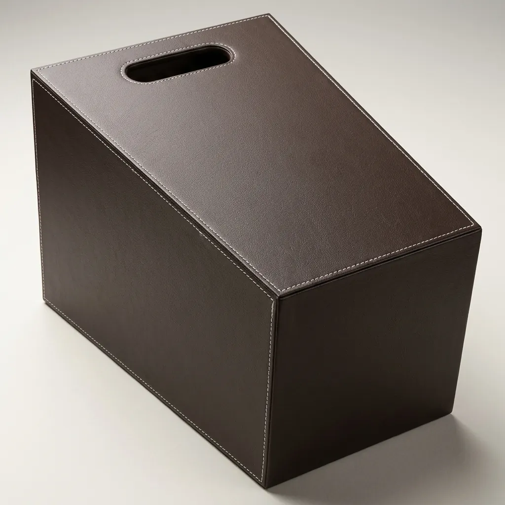 Open Top Pu Leather Waste Basket — DBN-1047 (image 6)