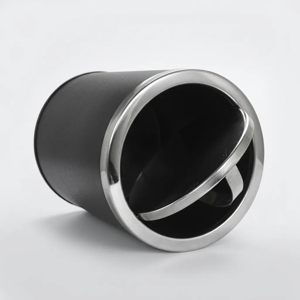 Stainless Steel Round Swing-Lid Dustbin 10L — DBN-1048 (image 3)