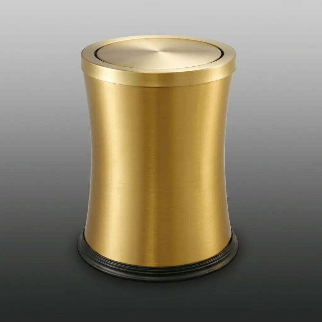 Stainless Steel Round Swing-Lid Dustbin 5L [1050] — DBN-1050 (image 2)