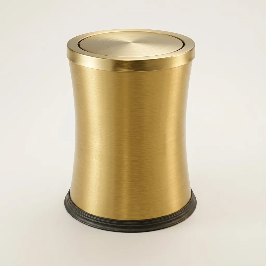Stainless Steel Round Swing-Lid Dustbin 5L [1050] — DBN-1050 (image 3)