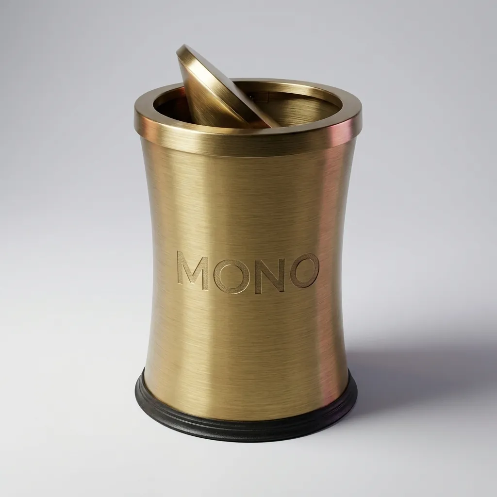 Stainless Steel Round Swing-Lid Dustbin 5L [1050] — DBN-1050 (image 1)