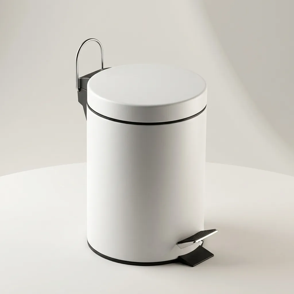 Stainless Steel Round Pedal Dustbin 5L with Non-Slip Base [1051] — DBN-1051 (image 2)